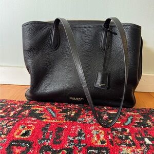 Kate Spade Black Leather Tote Bag